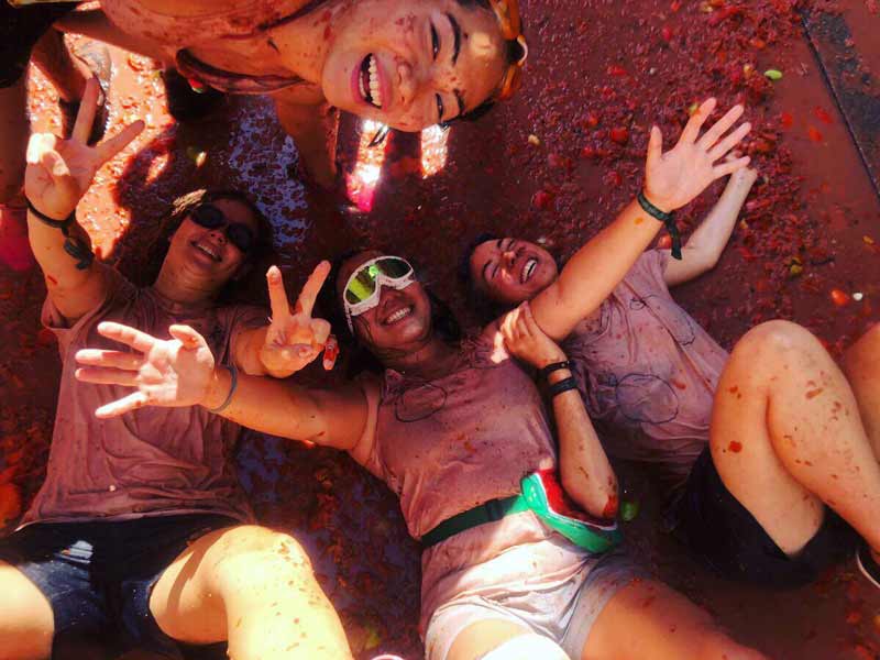 Tomatina de Bunyol. La guerra del tomate. 